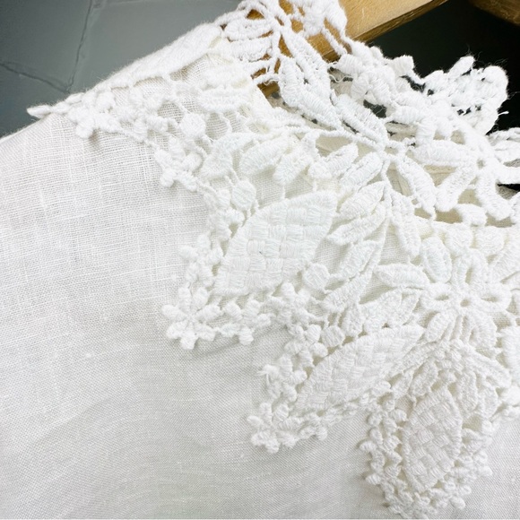 Zara Linen Crochet Top - Picture 12 of 16